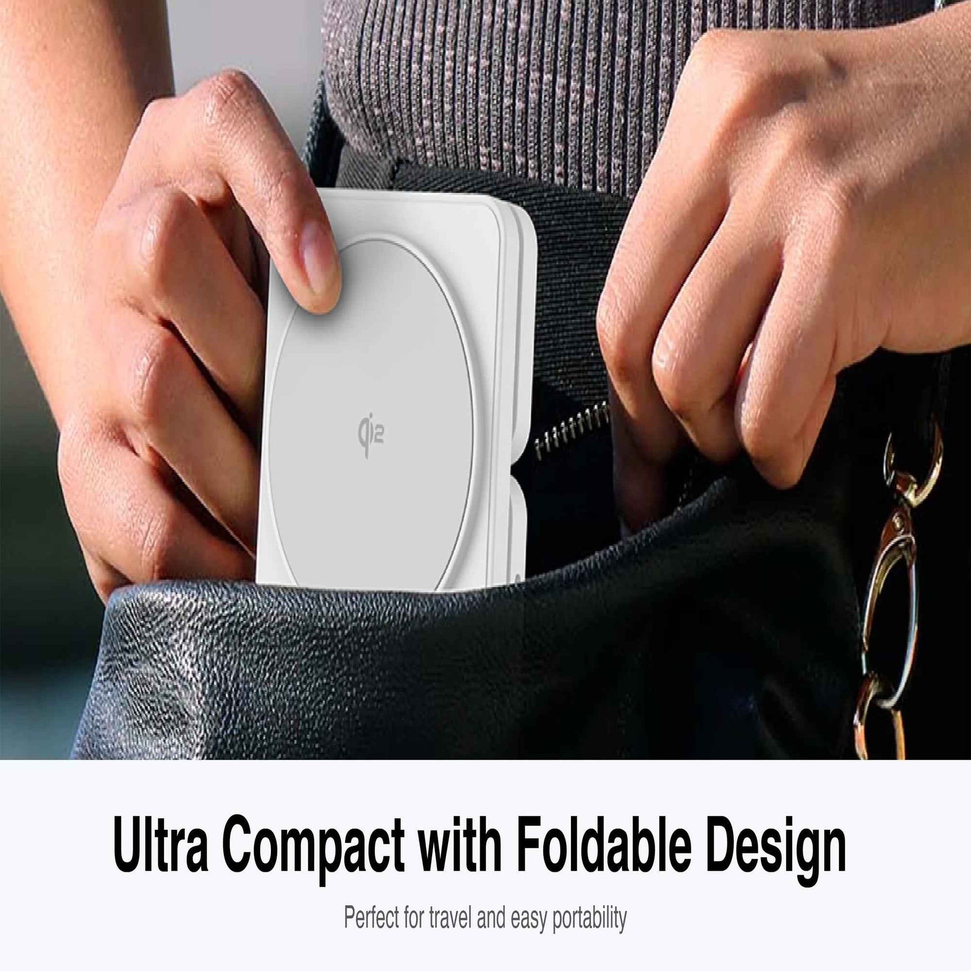 Mazer MagFold06 Qi2 Certified 15w Foldable 3-in-1 Wireless Charger - with MCMC/SIRIM Cert