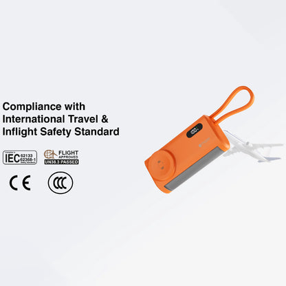 MAZER PowerCharge Pocket 2 CCC Certified Built-in Foldable USB-C Port, USB-C Cable & Apple Watch Charger 5000mAh