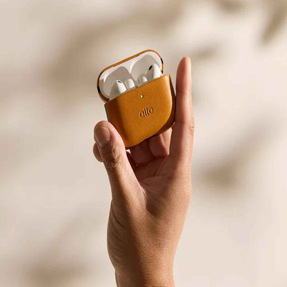 Alto Leather Case for AirPods Pro 3 - Italian Full-Grain Leather with Detachable Buckle