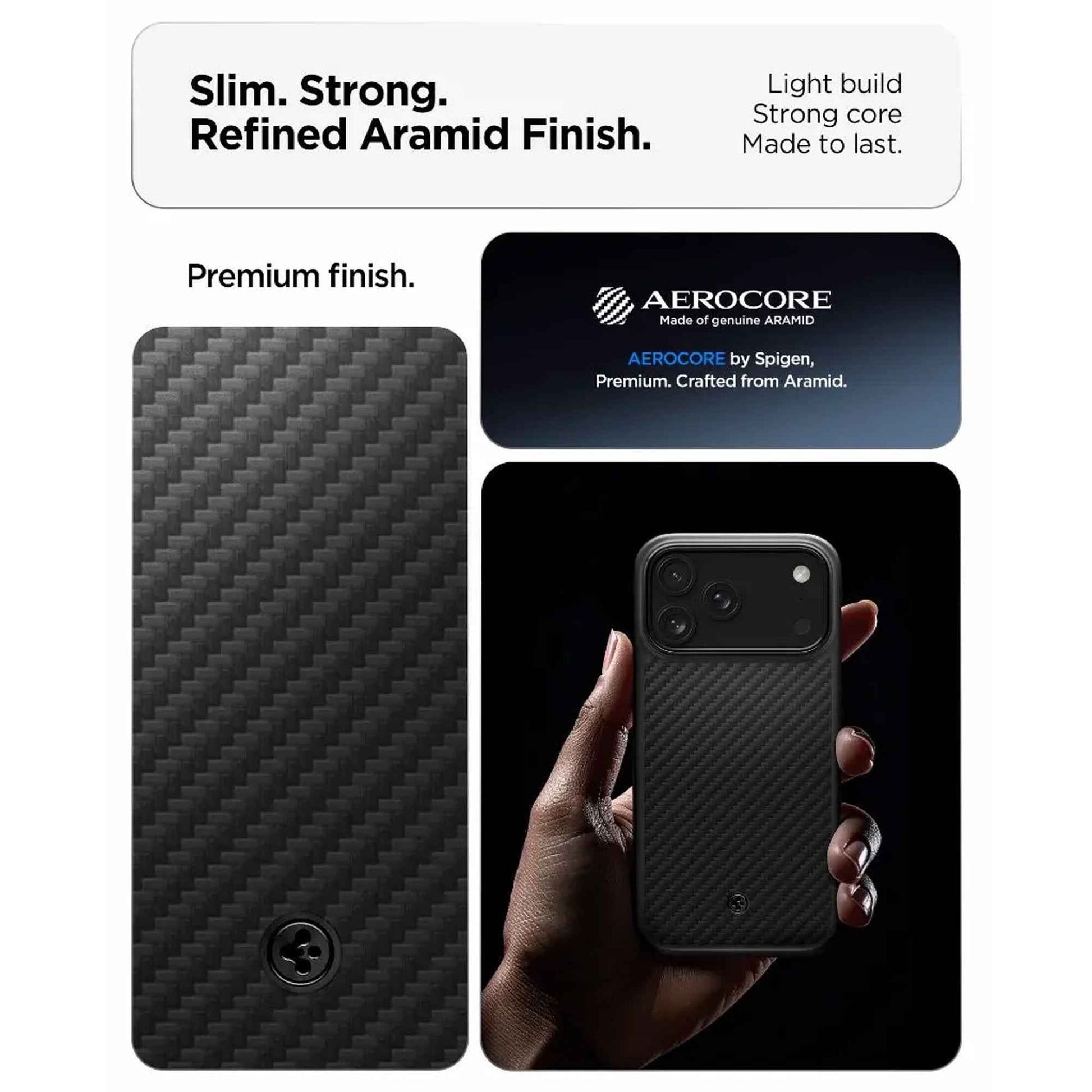 Spigen Enzo Aramid T MagFit for iPhone 17 Series - Magnetic Case with Camera Control Button