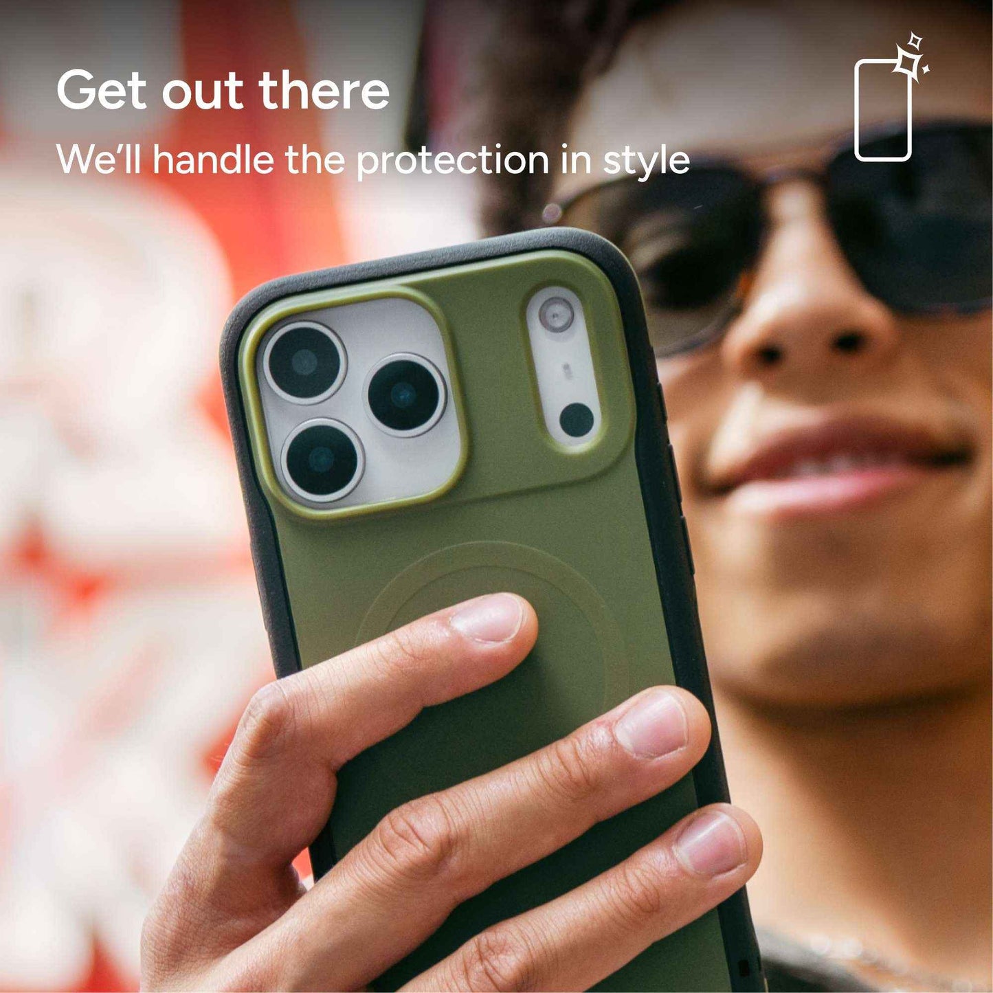 ZAGG Sedona Snap Kickstand with Camera Control Button for iPhone 17 Pro Max - Magsafe Compatible Case