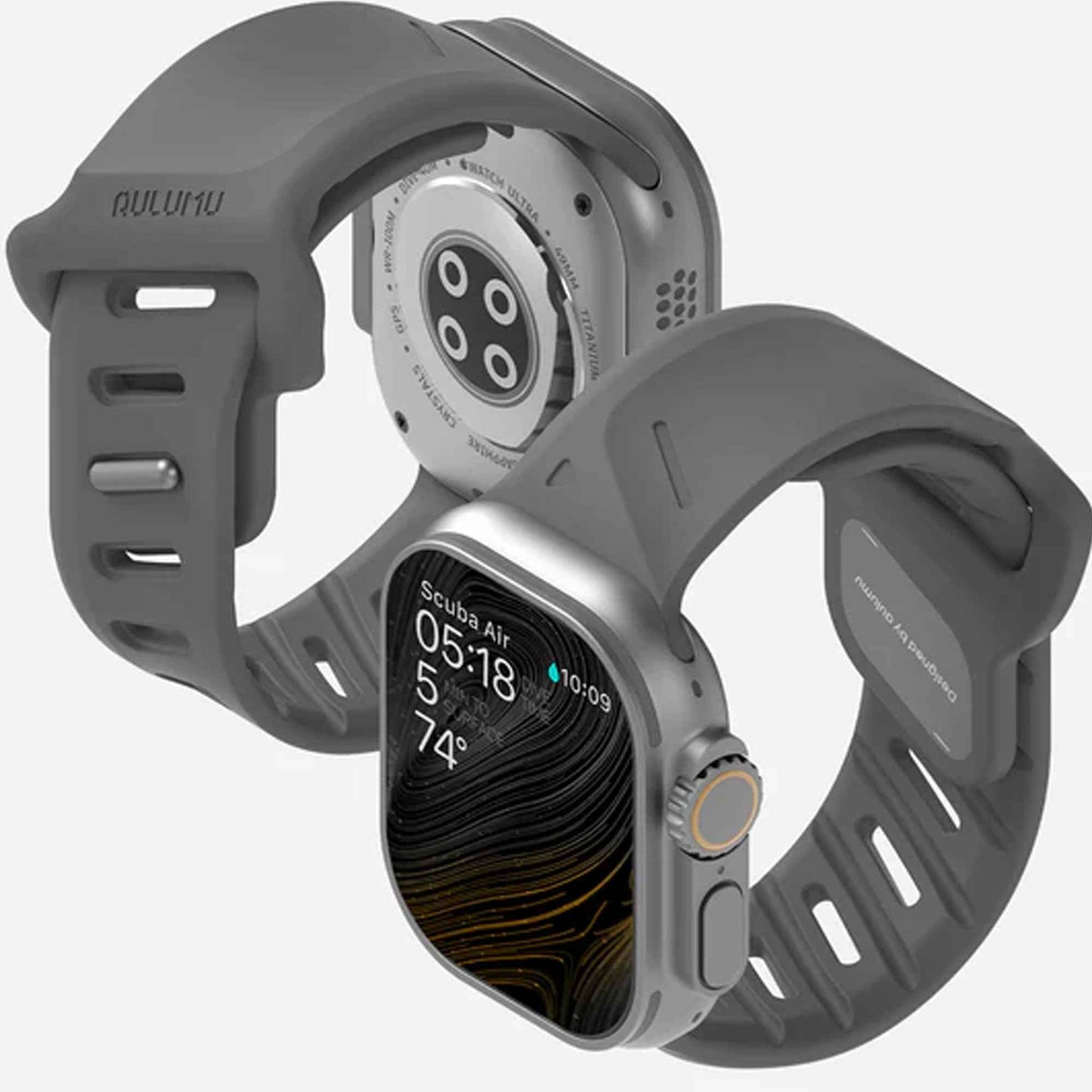 AULUMU A02 Offbeat Sport Ban for Apple Watch 49mm / 46mm / 45mm / 44mm - FKM Rubber Ban