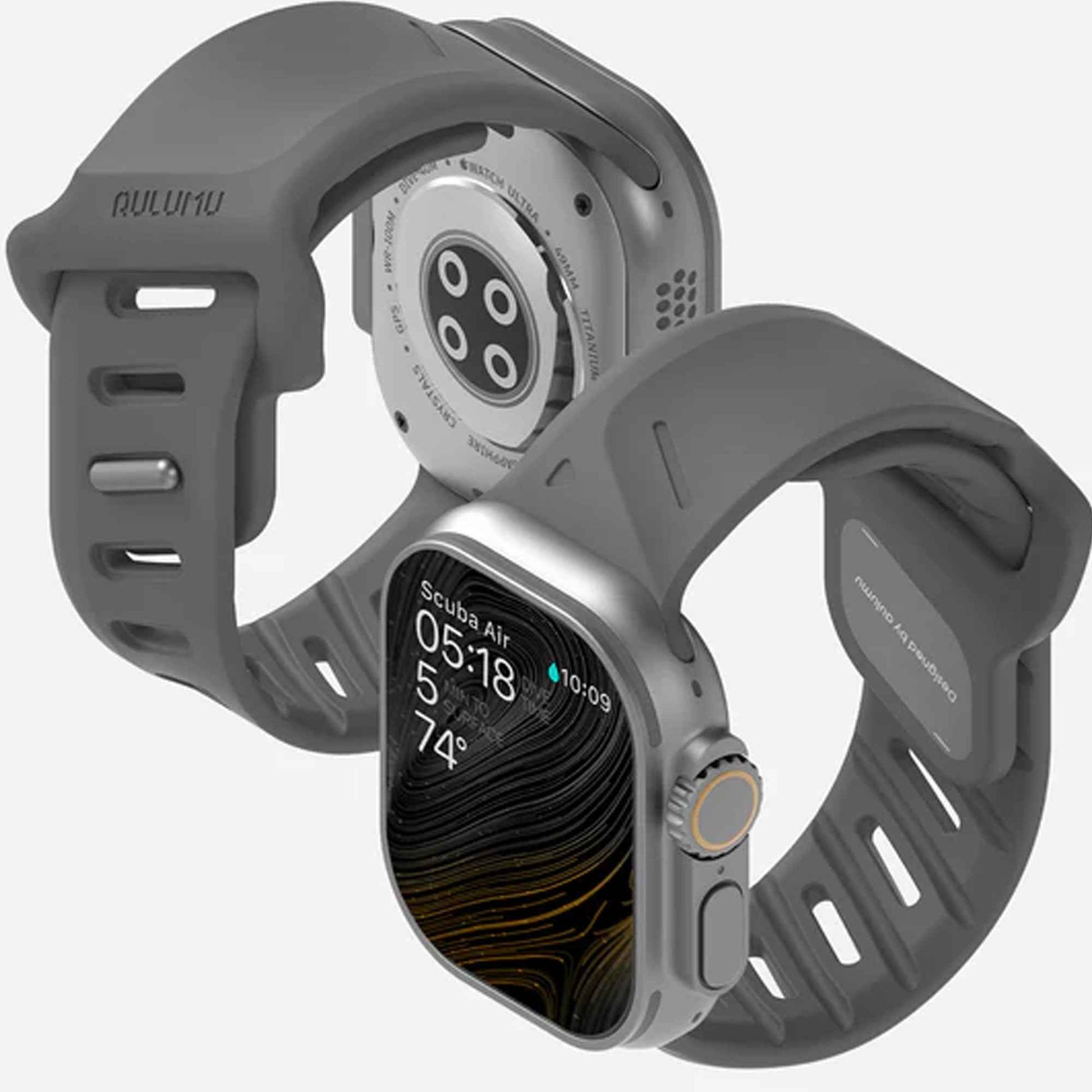 AULUMU A02 Offbeat Sport Ban for Apple Watch 49mm / 46mm / 45mm / 44mm - FKM Rubber Ban