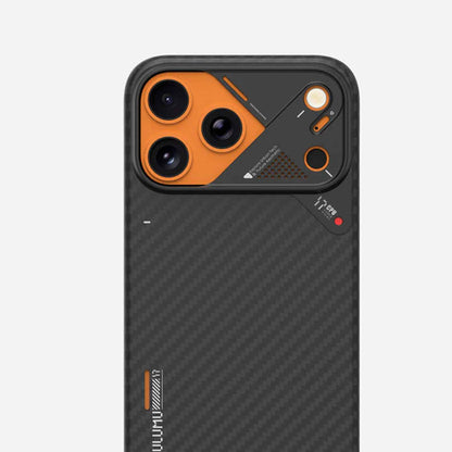 AULUMU A17 Aramid Fiber Case for iPhone 17 Series - Ultra Slim with Magsafe Compatible - Black