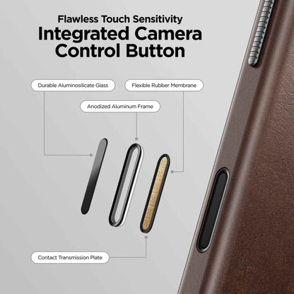 NOMAD Traditional Horween Leather Case for iPhone 17 Series - with Camera Control Button and Magsafe Compatible