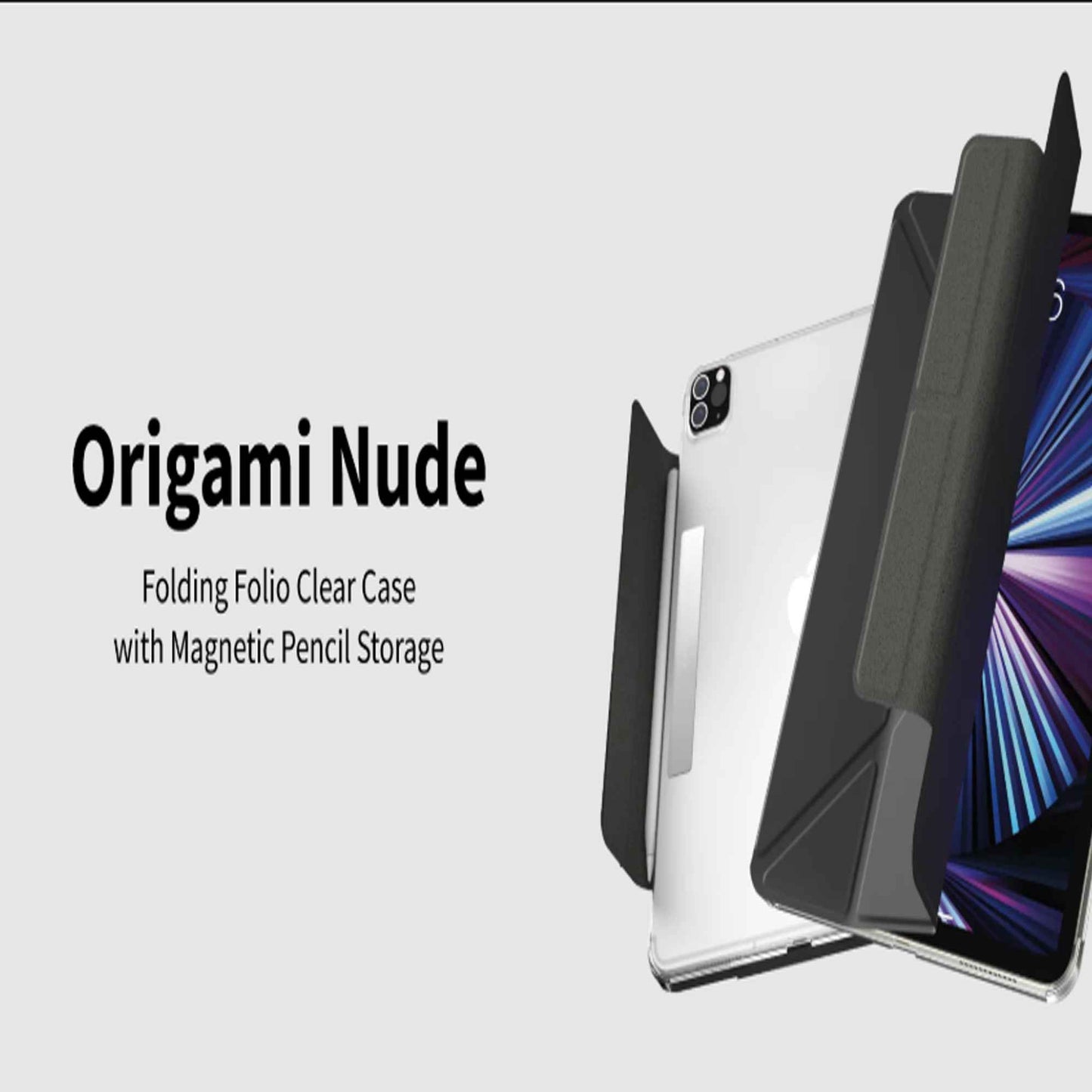 SwitchEasy Origami Nude Flexi-Folding Folio Clear Case for iPad Mini 7 (2024) / iPad Mini 6 (2021)