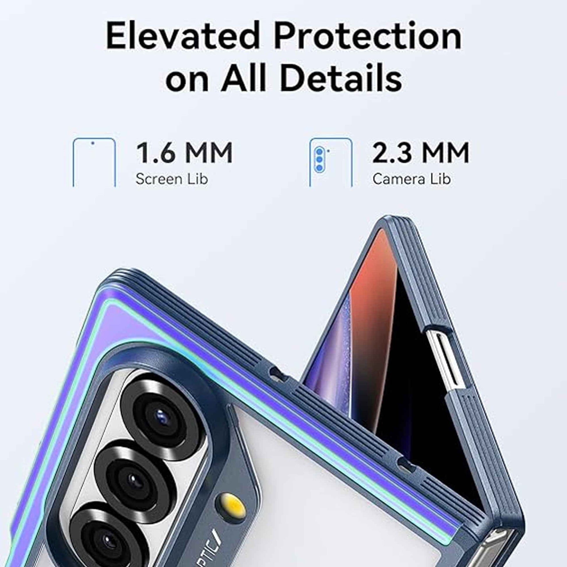 RAPTIC Shield for Samsung Galaxy Z Fold 7 - Front Screen Protection Magnetic Case