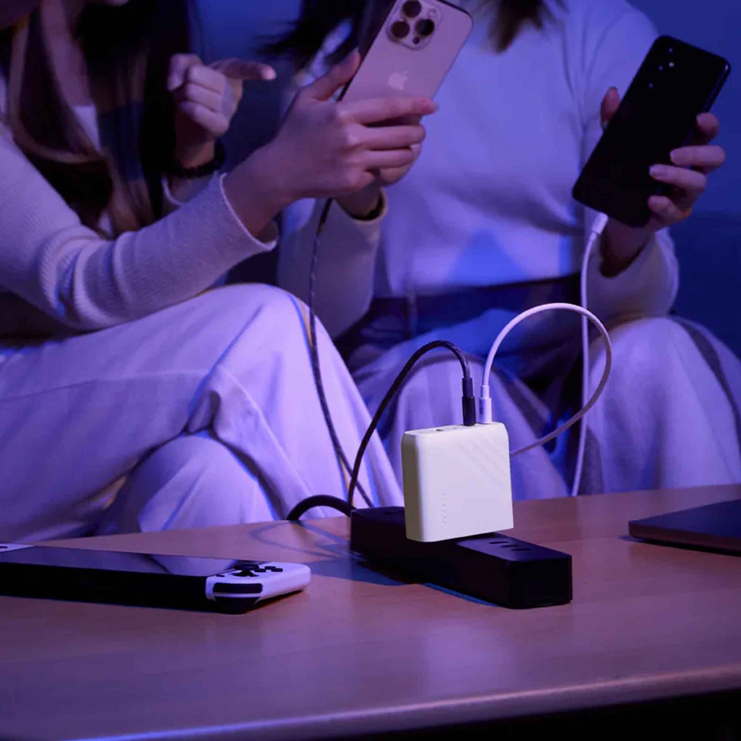 ADAM Elements P100 GaN 100W 4-Port Power Charging Kit with Universal Travel Plug and USB-C Cable