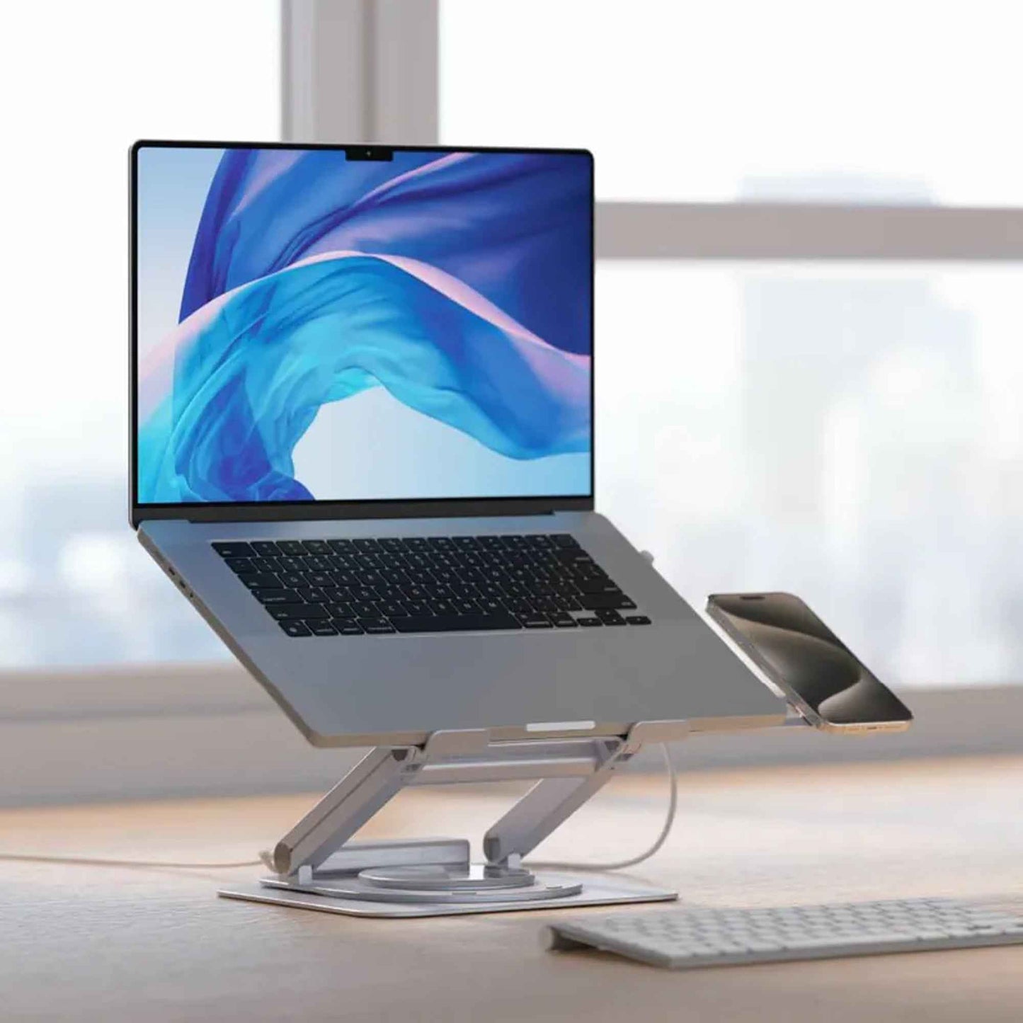 'ADAM elements Hub Stand Ultra USB-C Magnetic 6-in-1 Hub Stand (Gray)