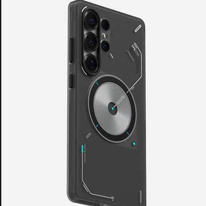 AULUMU S25 Frosted Case for Samsung Galaxy S25 Ultra - Glow in The Dark with Cooling Window Design Magnetic Case