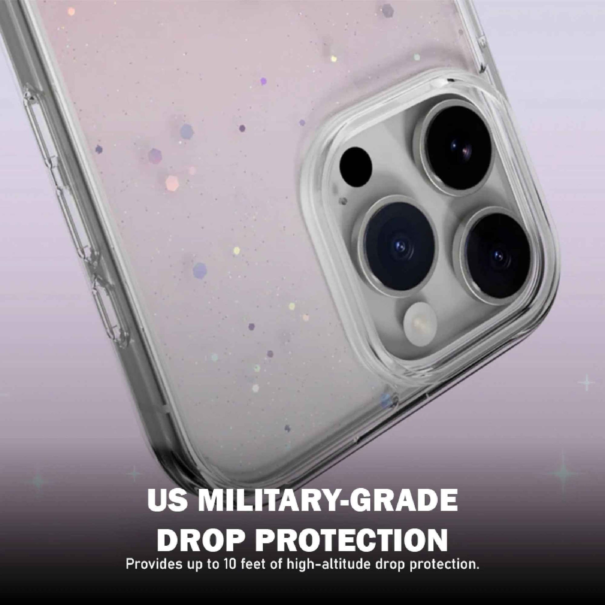 SwitchEasy Starfield M 3D Glitter Resin MagSafe Case for iPhone 16 Series - 10 Feet Drop Protection