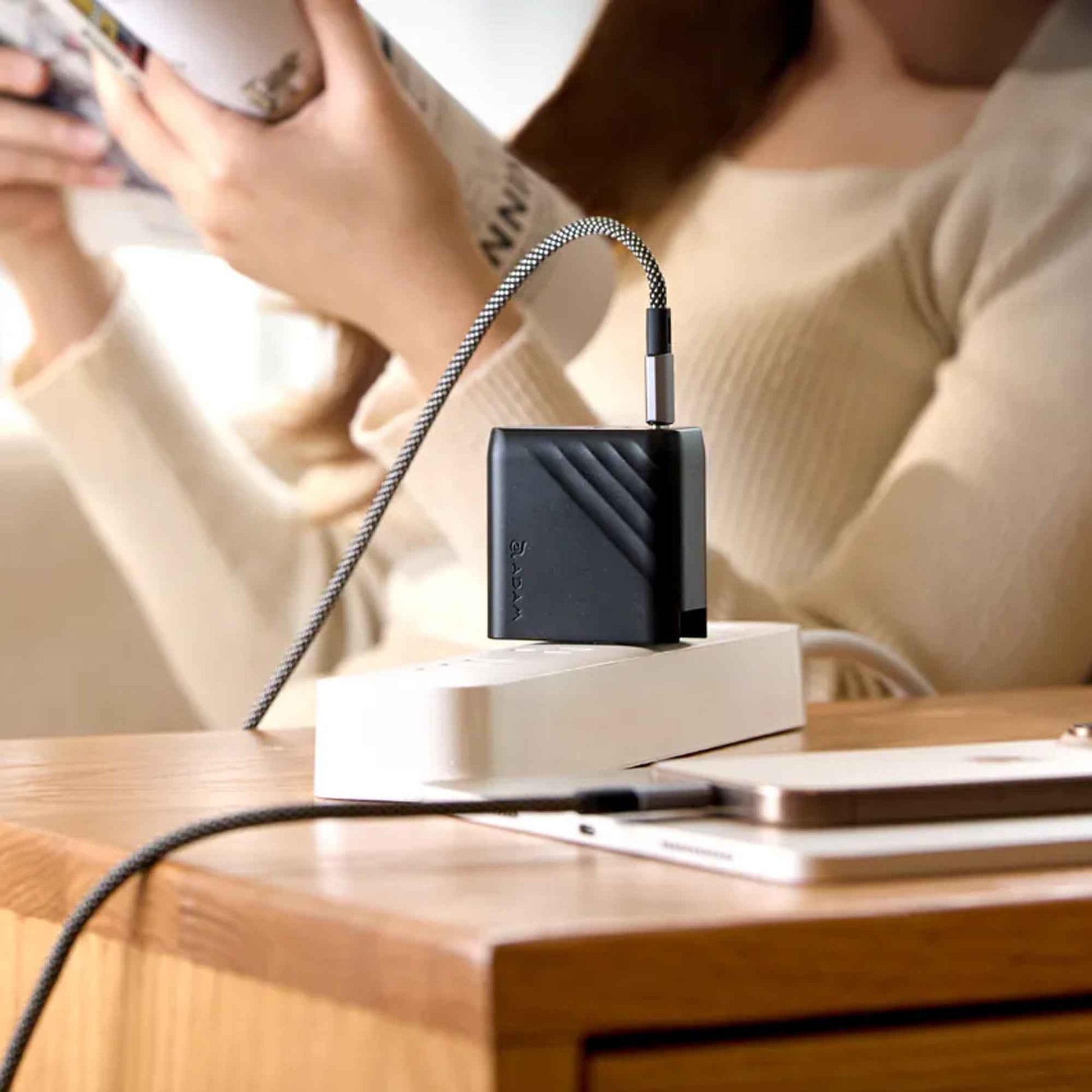 ADAM Elements P67 GaN 67W 3 Port Fast Charging Travel Adapter Wall Charger