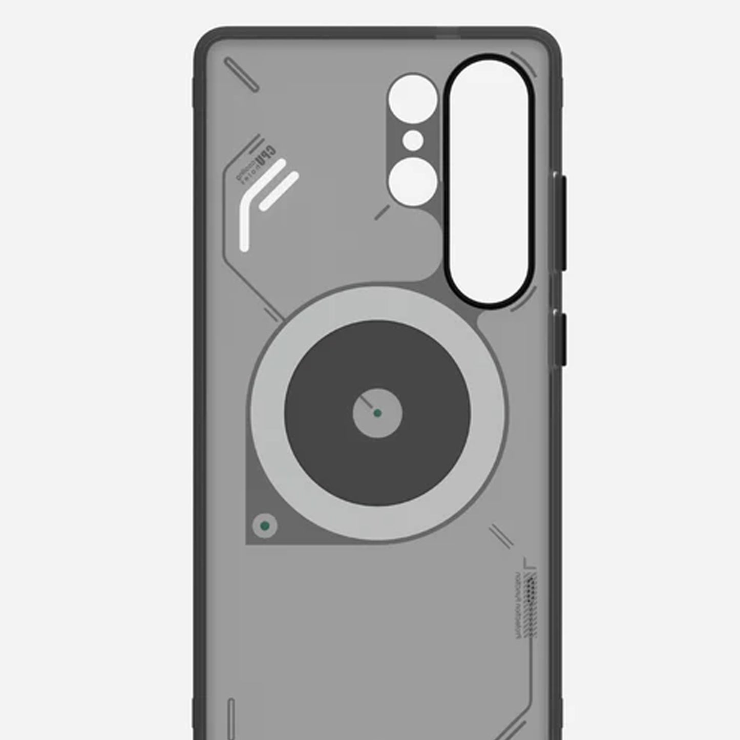 AULUMU S25 Frosted Case for Samsung Galaxy S25 Ultra - Glow in The Dark with Cooling Window Design Magnetic Case