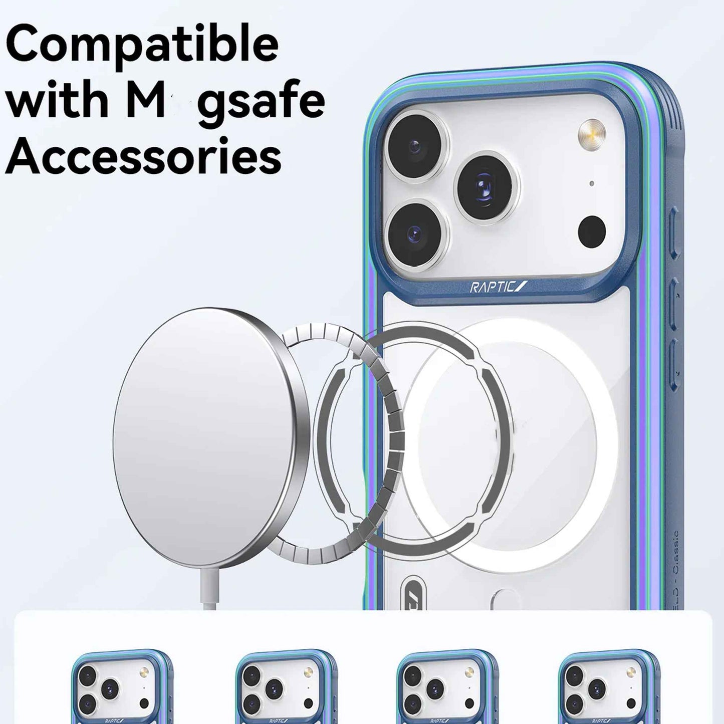 RAPTIC Shield Classic Magsafe Case for iPhone 17 Pro Max / 17 Pro - 13ft Military Grade Drop Protection
