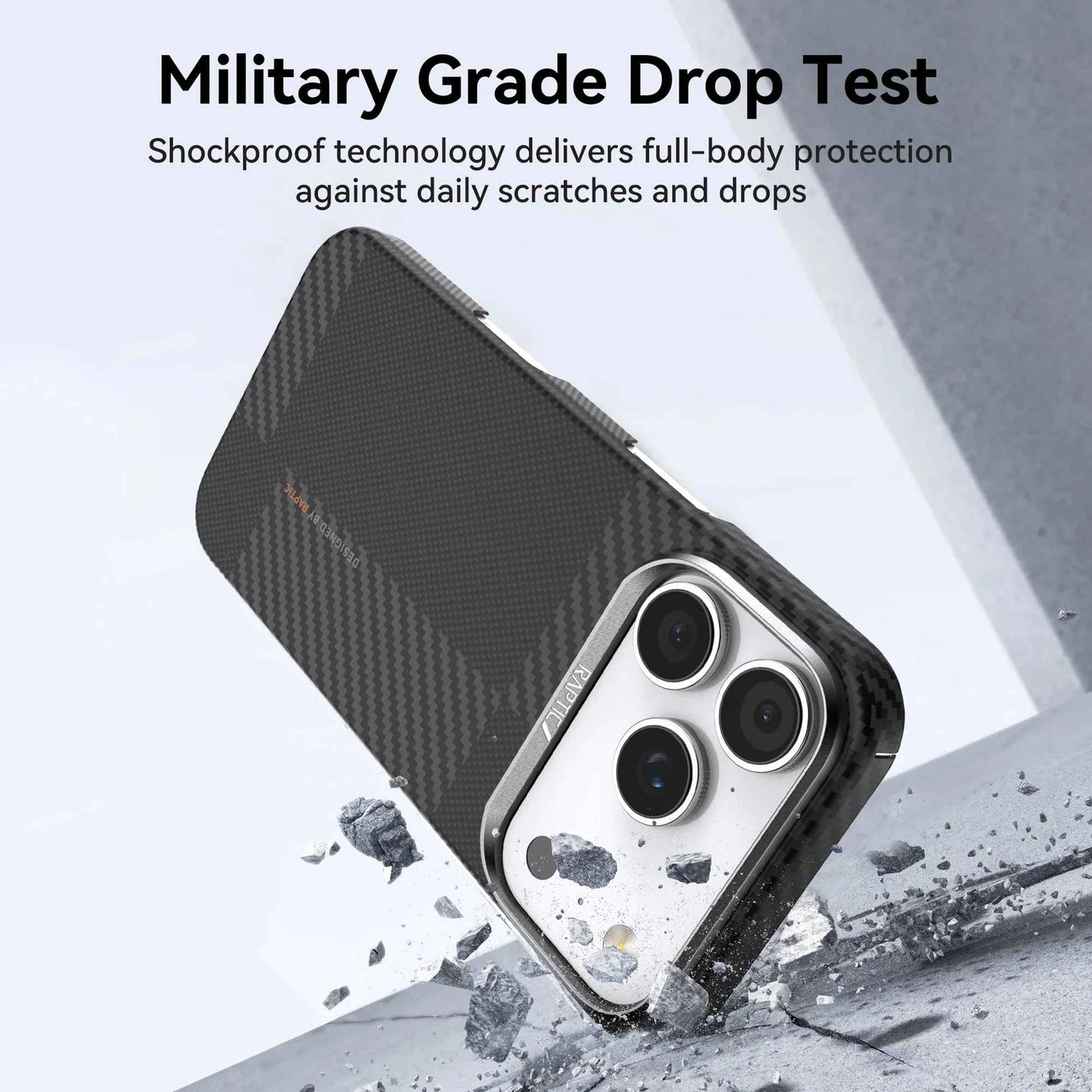 RAPTIC Aramid Fiber Geotik Magsafe Case for iPhone 17 Series - Mondrian