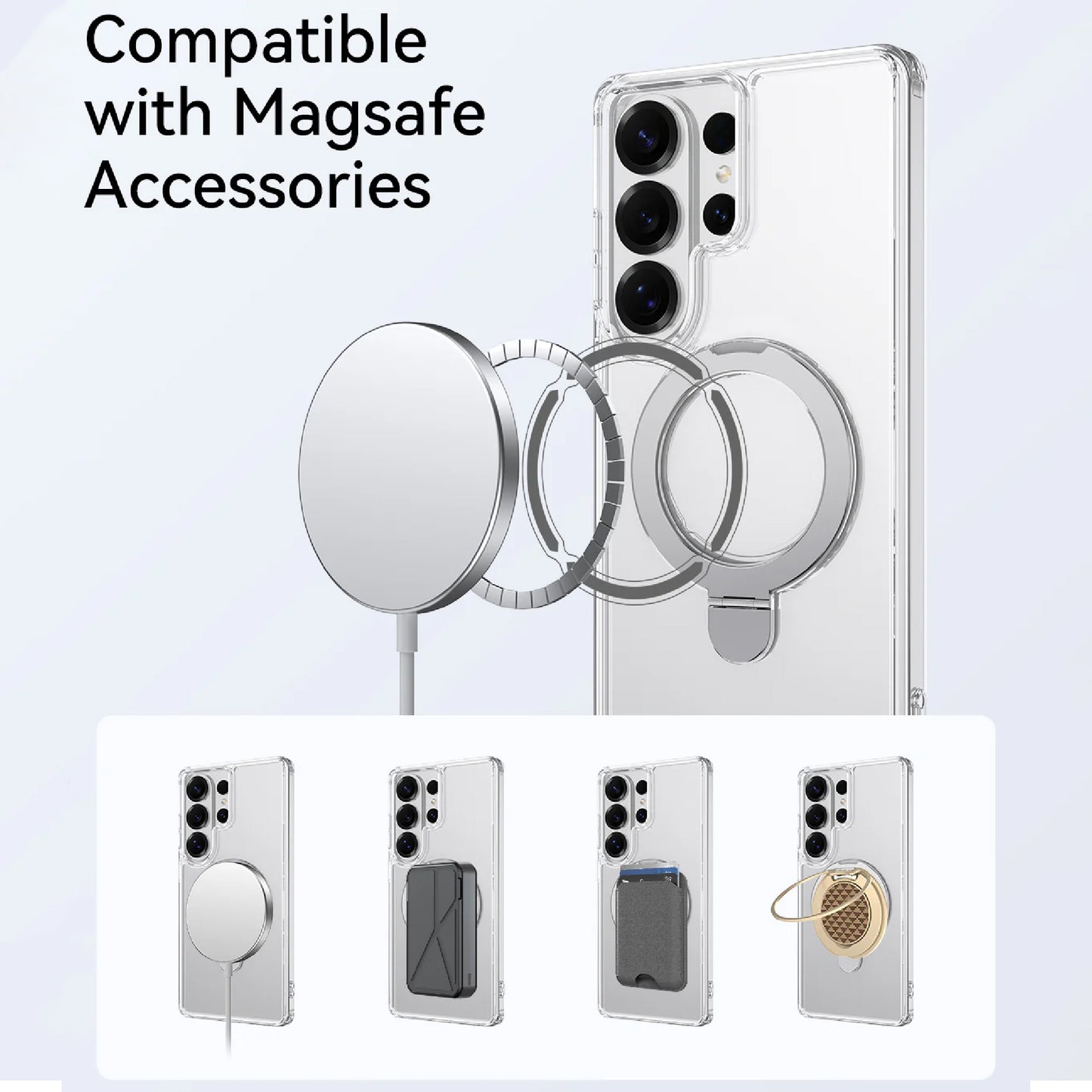 Raptic Air Stand Magnetic Case for Samsung Galaxy S26 Ultra - 10 ft Drop Protection with Build-in Kickstand