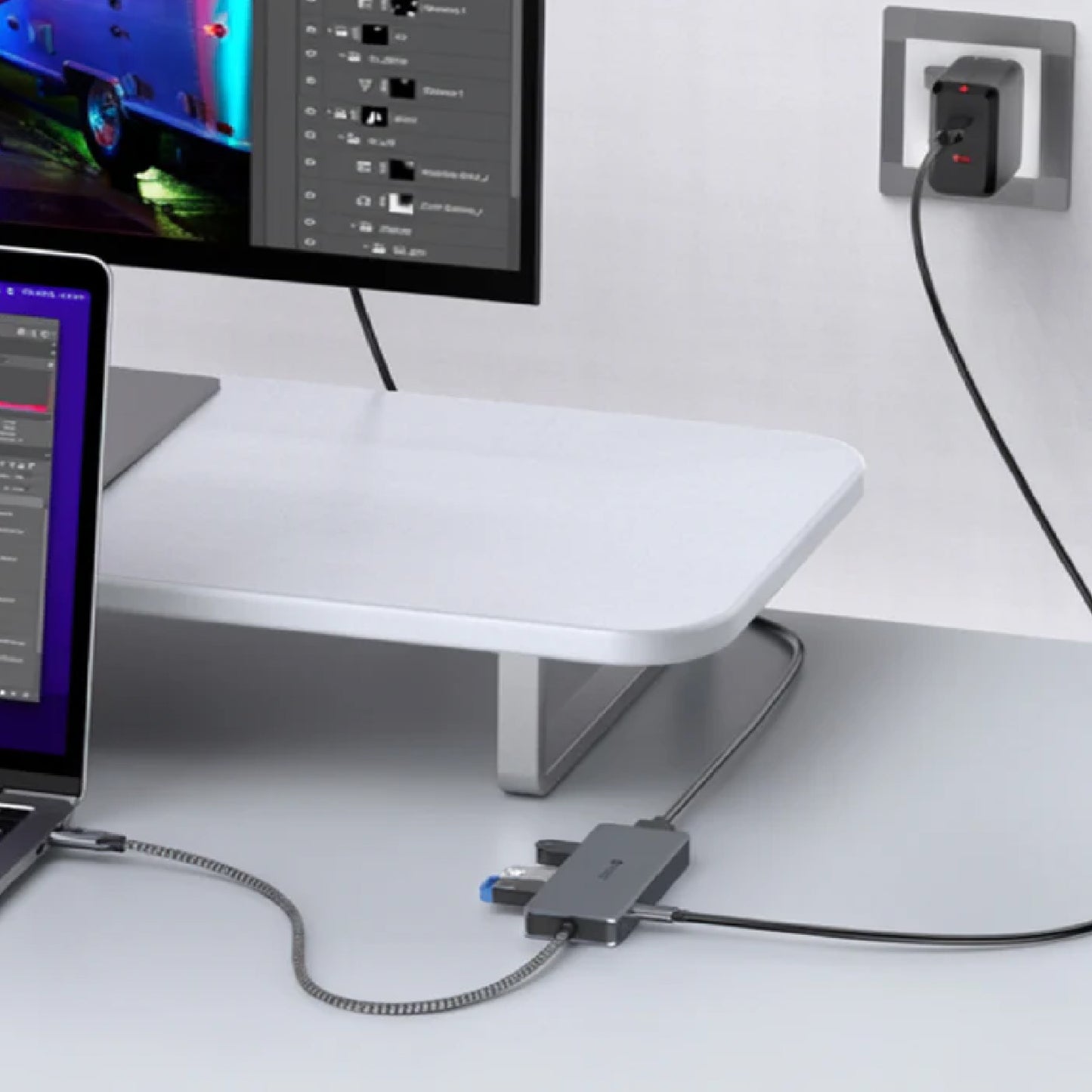MAZER Infinite Link Pro Hub60 5-in-1 USB C Multimedia Hub (up to 100W PD) HDMI 4K/60Hz