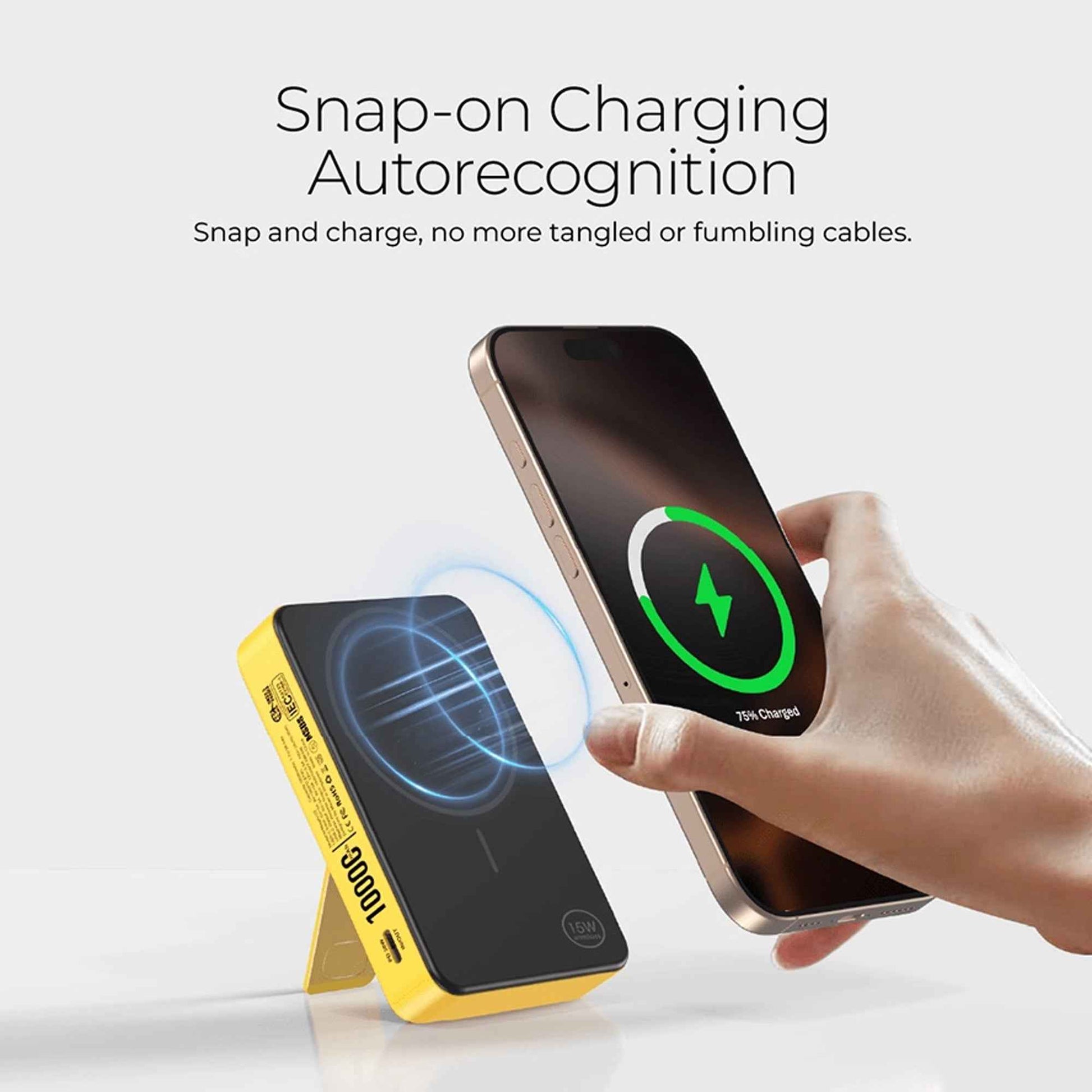 Mazer MagAir 20 - CCC Qi2 Certified Power Bank with Buil-in Stand 10000mAh