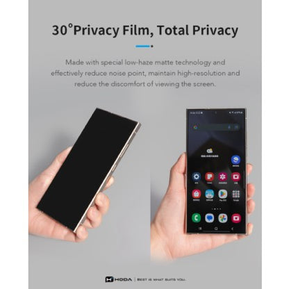 Hoda Anti-Peeper ( Privacy ) with Anti-Reflection for Samsung Galaxy S26 Ultra Full Coverage Tempered Glass Screen Protector