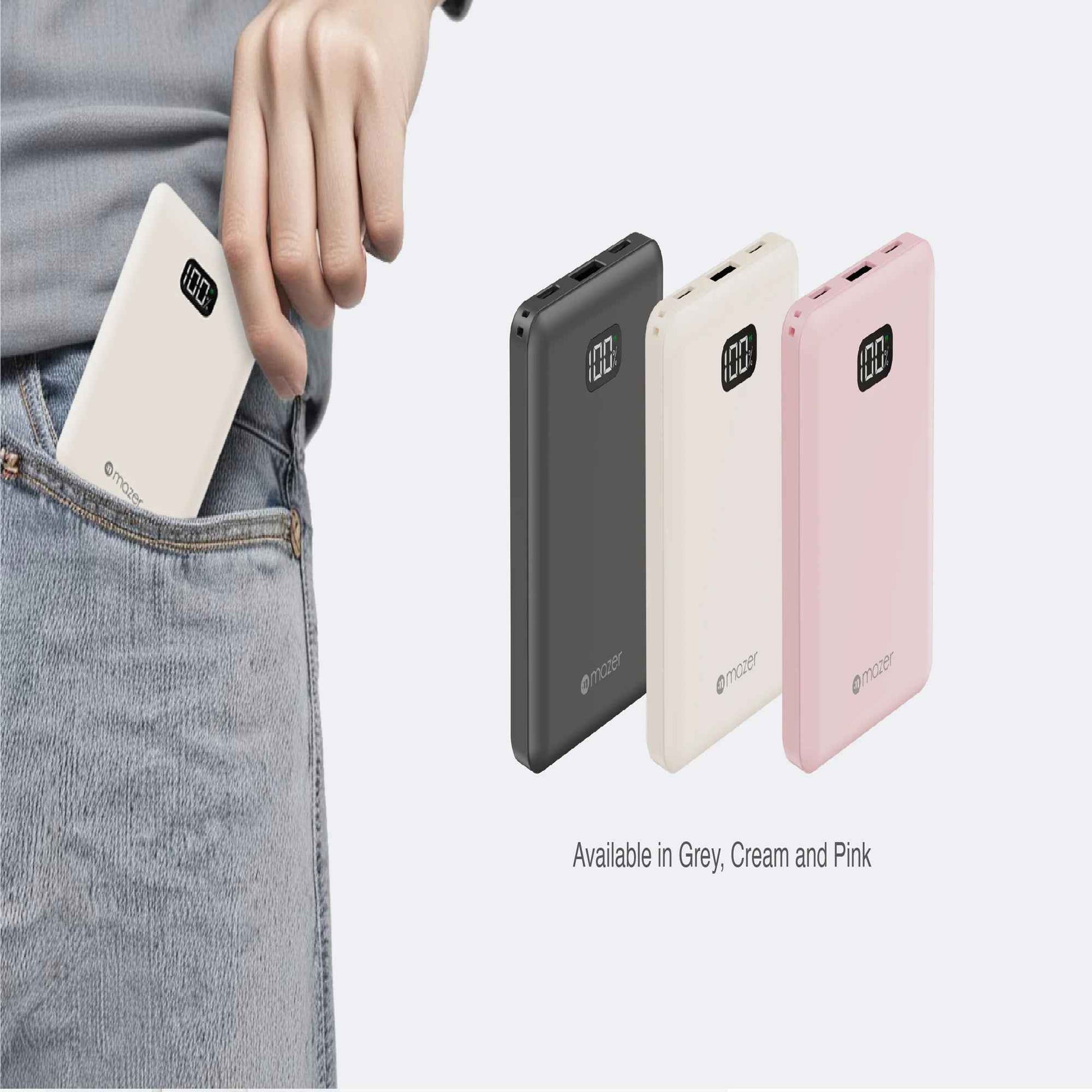 Mazer PowerCharge Pocket 8000mAh PD20W Power Bank - Airline Transport Safety Certified