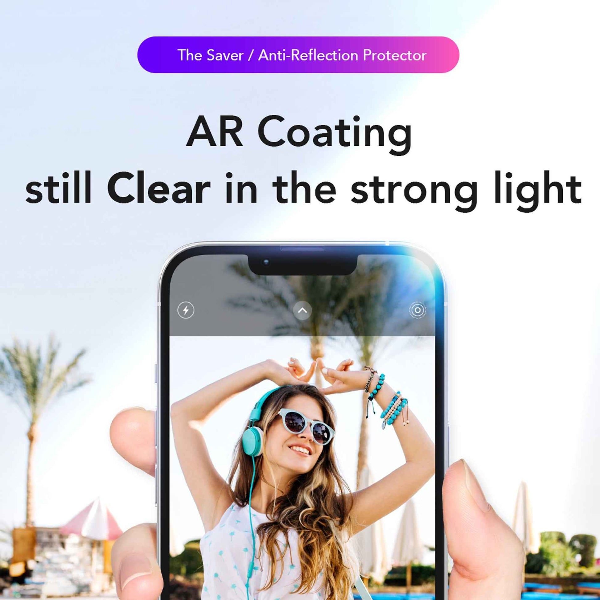 Hoda Anti-Reflection Tempered Glass Screen Protector for iPhone 17 Series - with Dust-Free Helper Lite