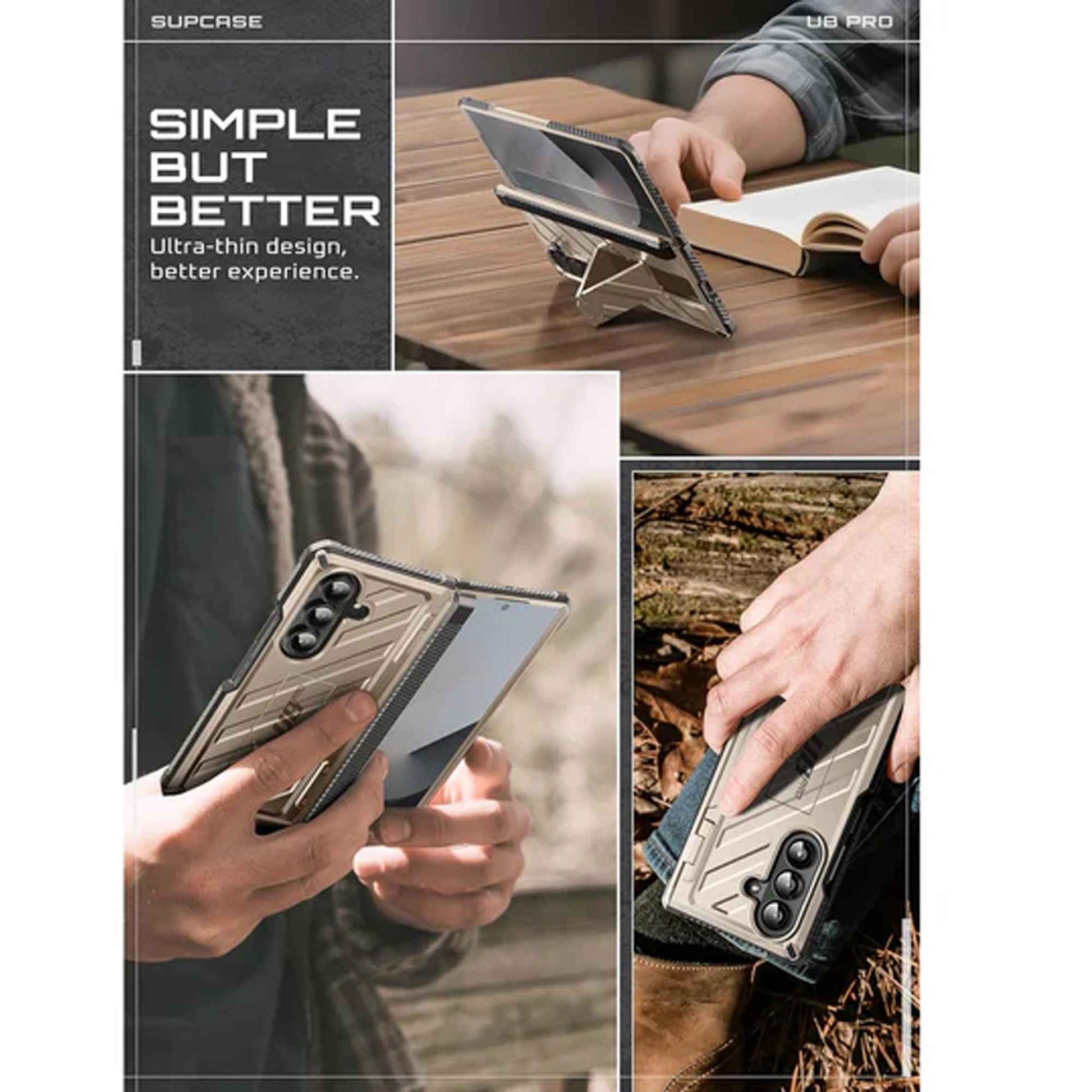 SUPCASE UB PRO for Samsung Galaxy Z Fold 7 Magnetic Case with Build-in Screen Protector