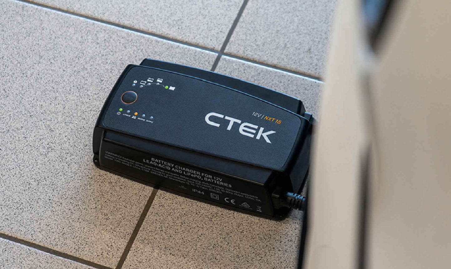 CTEK NXT 15 Smart Car Battery Charger 12V Lead Acid and Lithium-ion Batteries