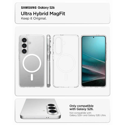Spigen Ultra Hybrid MagFit for Samsung Galaxy S26 Ultra / S26 - Military-grade Drop Protection