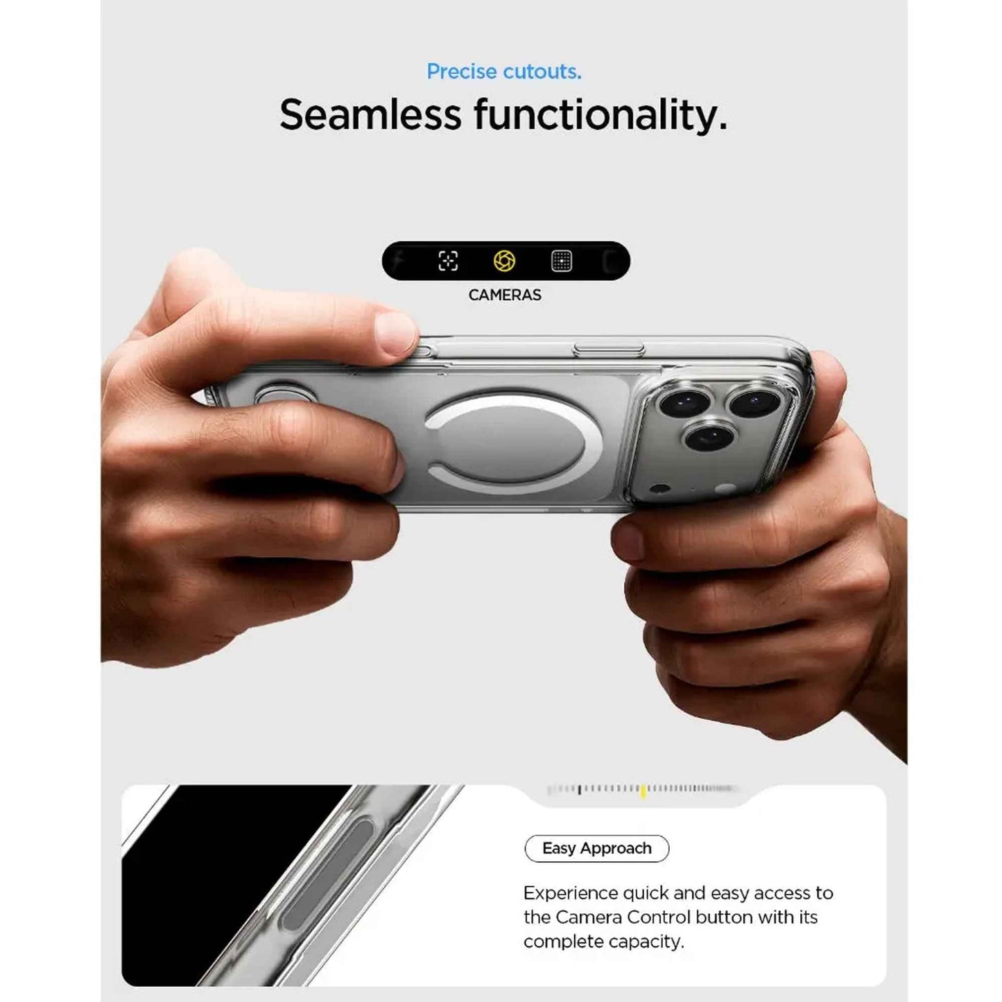Spigen Ultra Hybrid S MagFit for iPhone 17 Pro Max - Magnetic Case with Kickstand