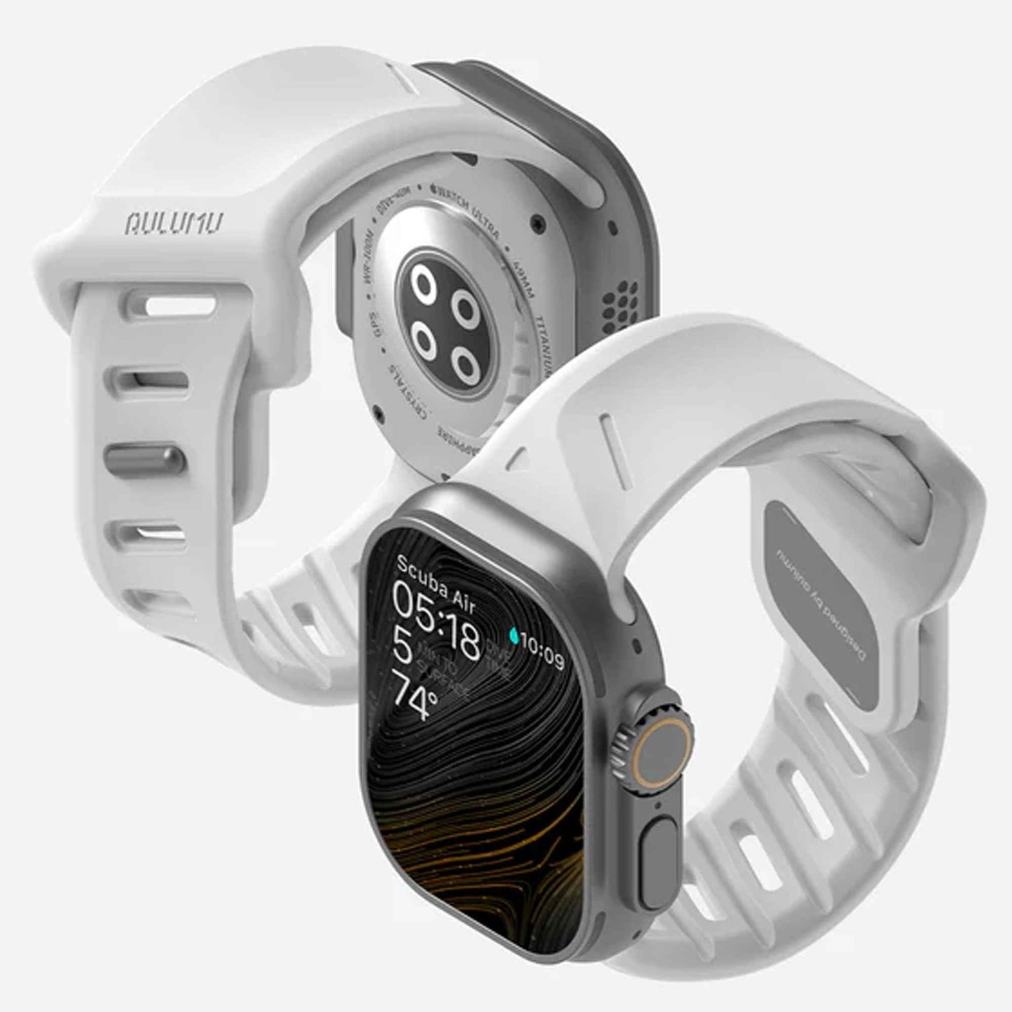 AULUMU A02 Offbeat Sport Ban for Apple Watch 49mm / 46mm / 45mm / 44mm - FKM Rubber Ban