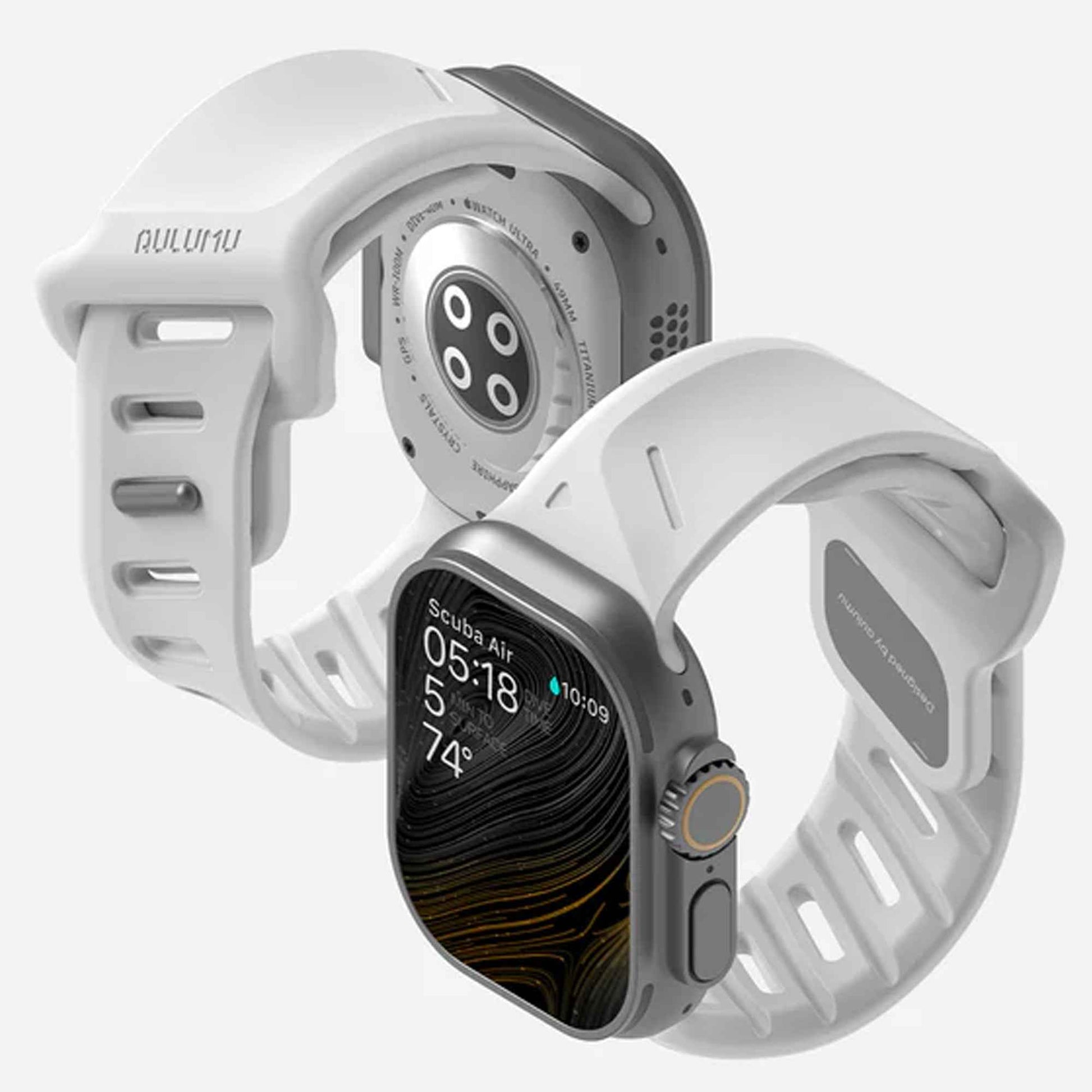 AULUMU A02 Offbeat Sport Ban for Apple Watch 49mm / 46mm / 45mm / 44mm - FKM Rubber Ban