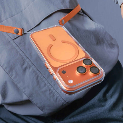 MAGEASY Bright M ( MagSafe ) Case for iPhone 17 Series - 16 Feet Drop Protection with Metal Button