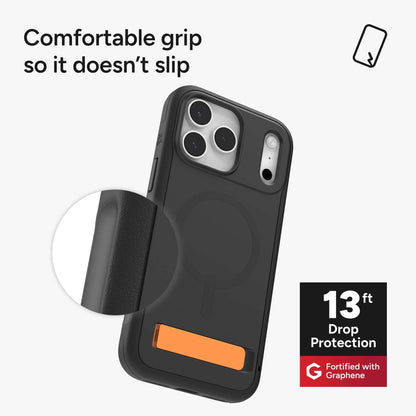 ZAGG Sedona Snap Kickstand with Camera Control Button for iPhone 17 Pro Max - Magsafe Compatible Case
