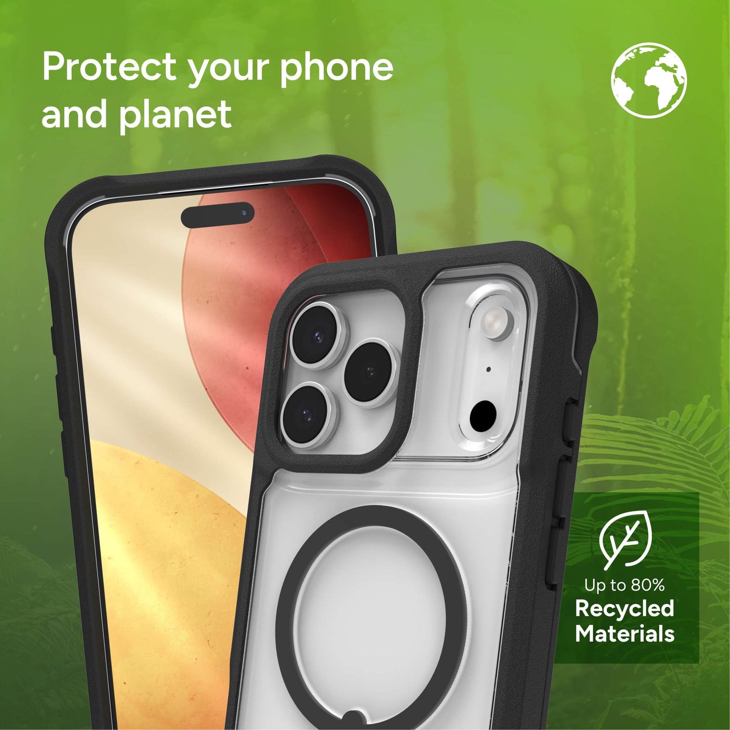 ZAGG Rainier Snap Kickstand with  Control Camera Button for iPhone 17 Pro Max Magnetic Case