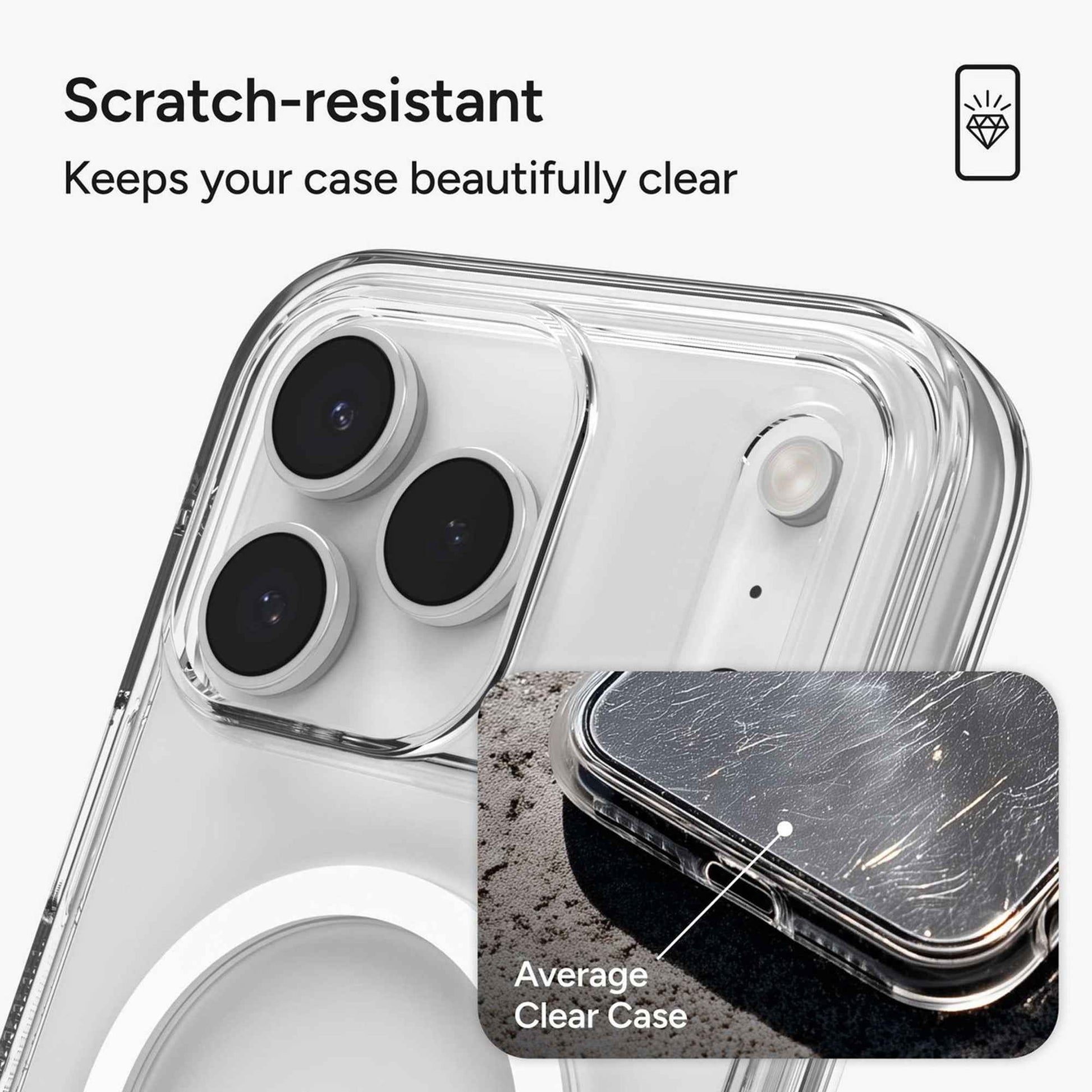 ZAGG Crystal Palace Snap Case with Kickstand and Camera Button for iPhone 17 Pro Max / 17 Pro - Magnetic Case