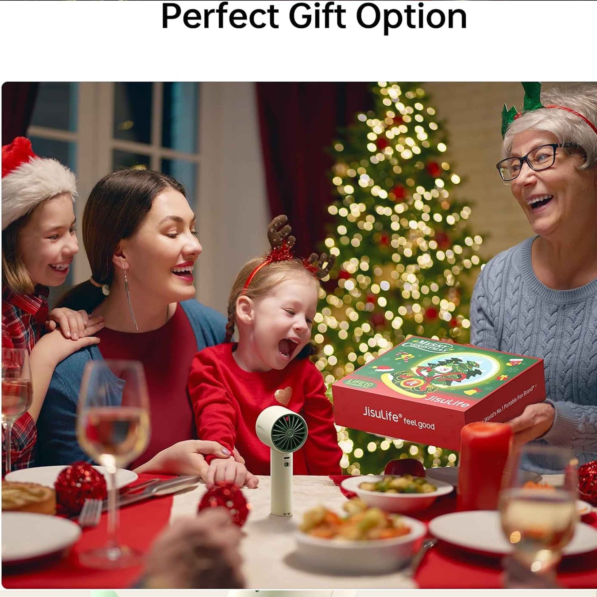[ Christmas Edition 2025 ] JISULIFE Life10 Portable Handheld Fan 4000mAh Portable Fan