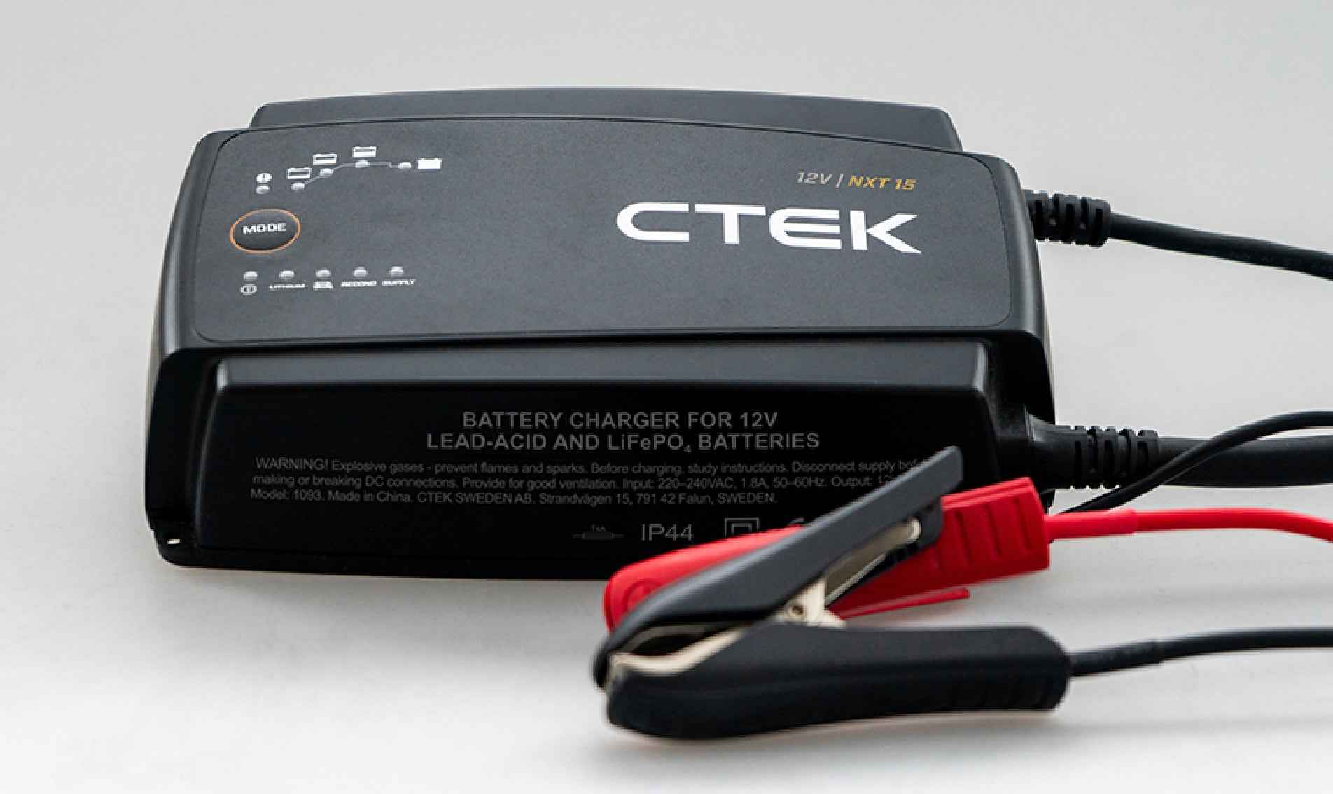 CTEK NXT 15 Smart Car Battery Charger 12V Lead Acid and Lithium-ion Batteries