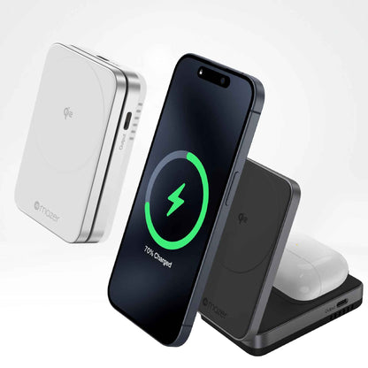 Mazer MagFold Duo+ - Qi2 Certified 2in1+ Wireless Charging Pad ( MagSafe Compatible ) (with MCMC /SIRIM Cert)