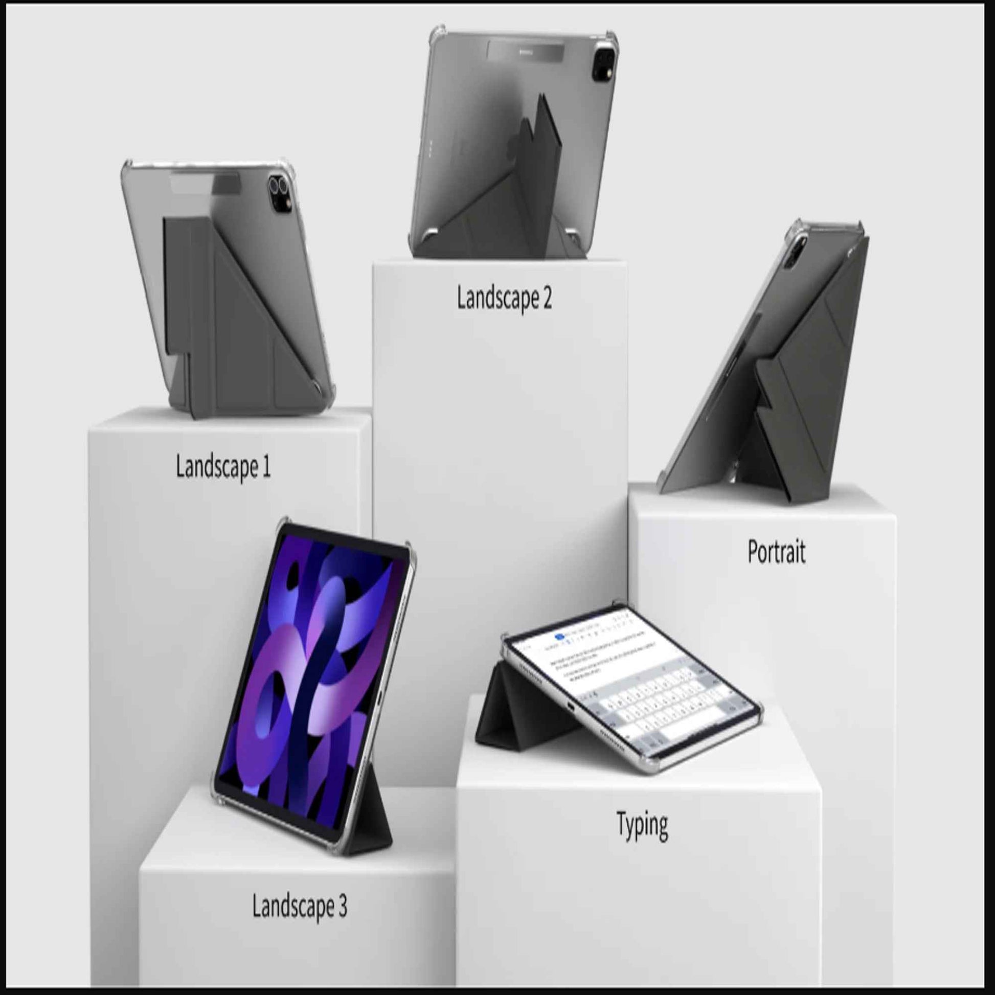 SwitchEasy Origami Nude Flexi-Folding Folio Clear Case for iPad Mini 7 (2024) / iPad Mini 6 (2021)