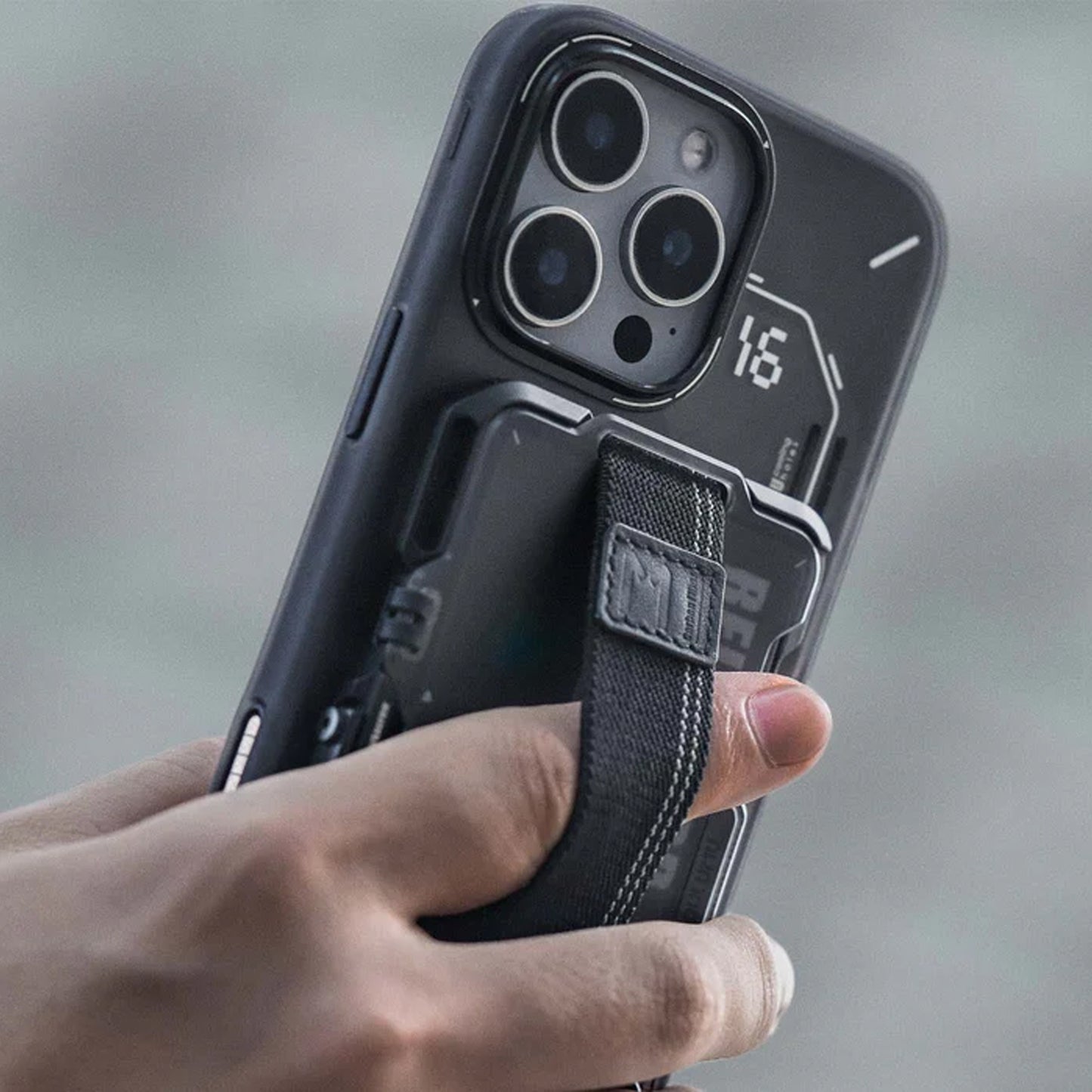 AULUMU G03 Magnetic Multi-Functional Metal Card Case with Kickstand