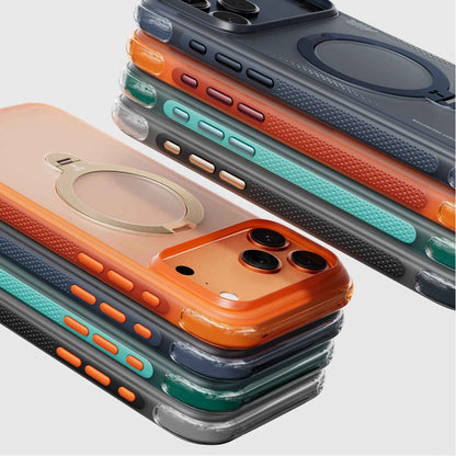 TORRAS Ostand Q3 Spin Air Series Case for iPhone 17 Pro Max / 17 Pro - Magnetic Case with Foldable Stand