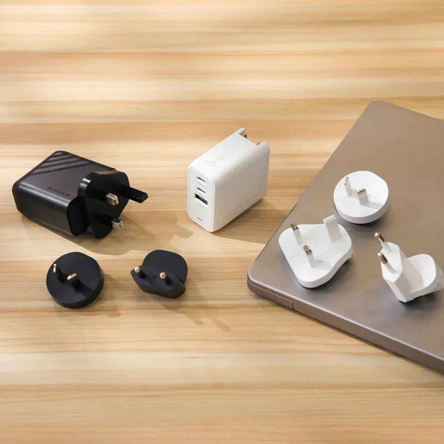 ADAM Elements P67 GaN 67W 3 Port Fast Charging Travel Adapter Wall Charger