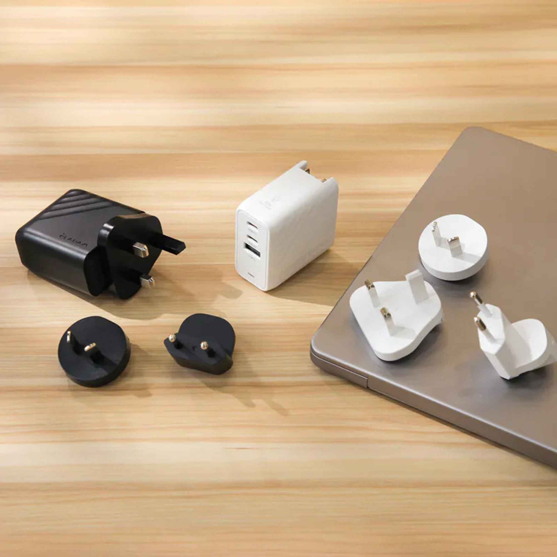 ADAM Elements P67 GaN 67W 3 Port Fast Charging Travel Adapter Wall Charger