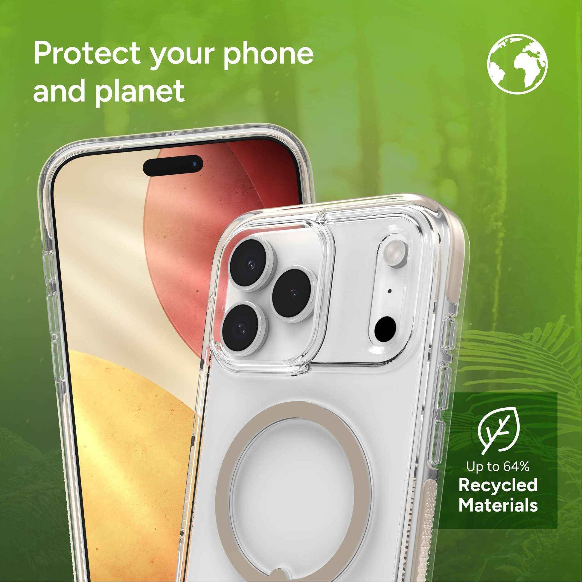 ZAGG Sedona Snap Kickstand with Camera Control Button for iPhone 17 Pro Max - M@gsafe Compatible Case