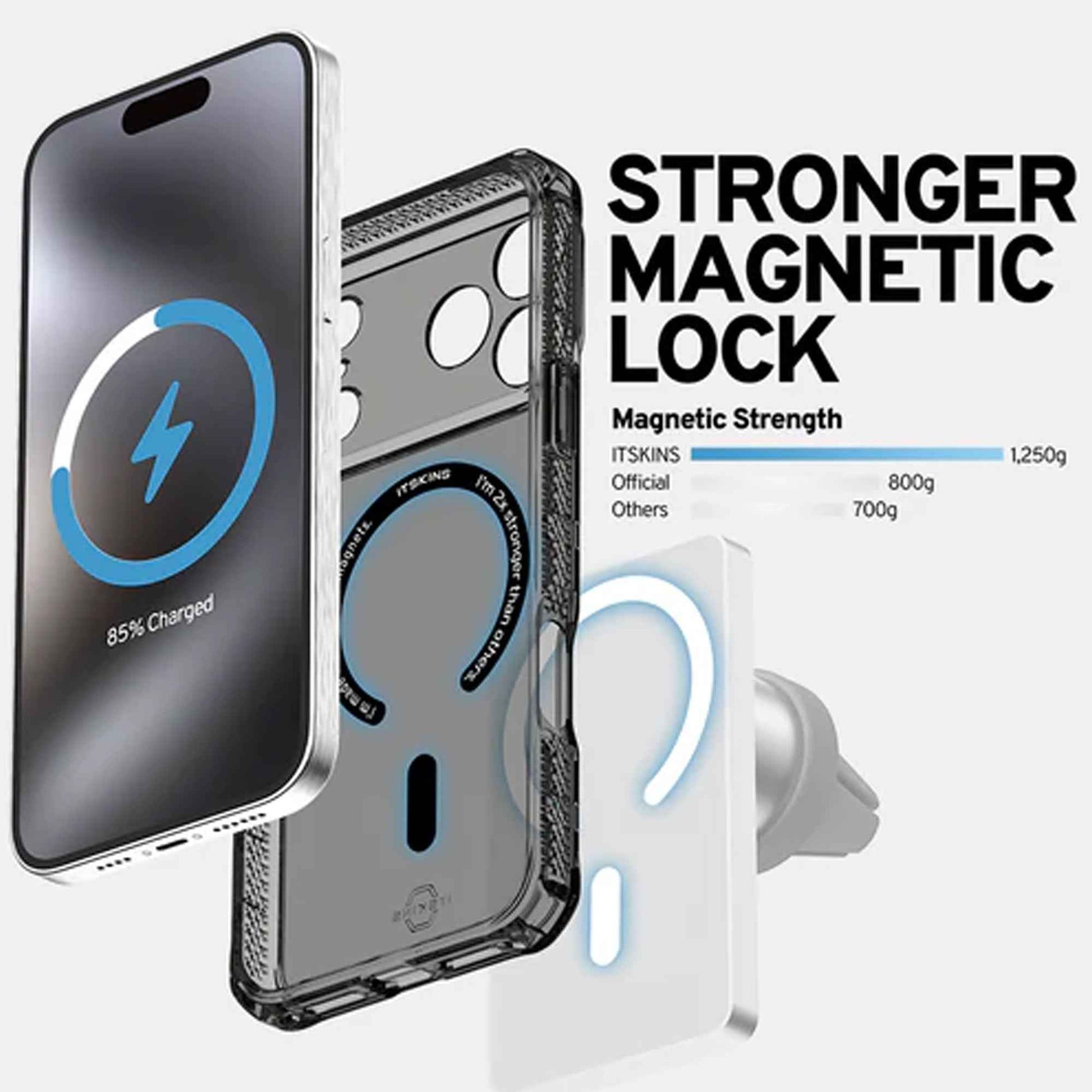 ITSKINS HYBRID R Clear with Magsafe for iPhone 17 Series - Never Yellowing Case