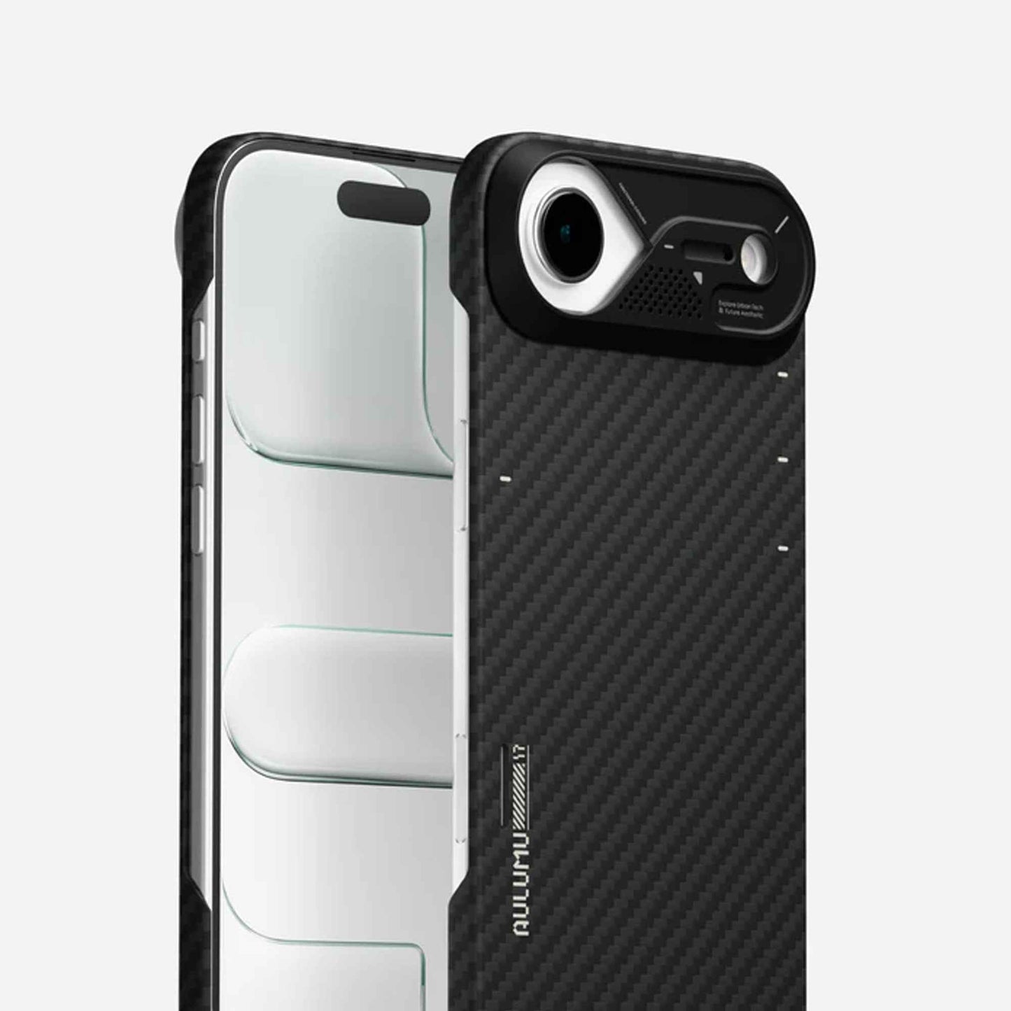 AULUMU A17 Aramid Fiber Case for iPhone 17 Series - Ultra Slim with Magsafe Compatible - Black