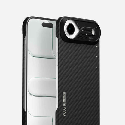 AULUMU A17 Aramid Fiber Case for iPhone 17 Series - Ultra Slim with Magsafe Compatible - Black
