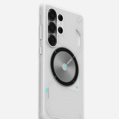 AULUMU S25 Frosted Case for Samsung Galaxy S25 Ultra - Glow in The Dark with Cooling Window Design Magnetic Case