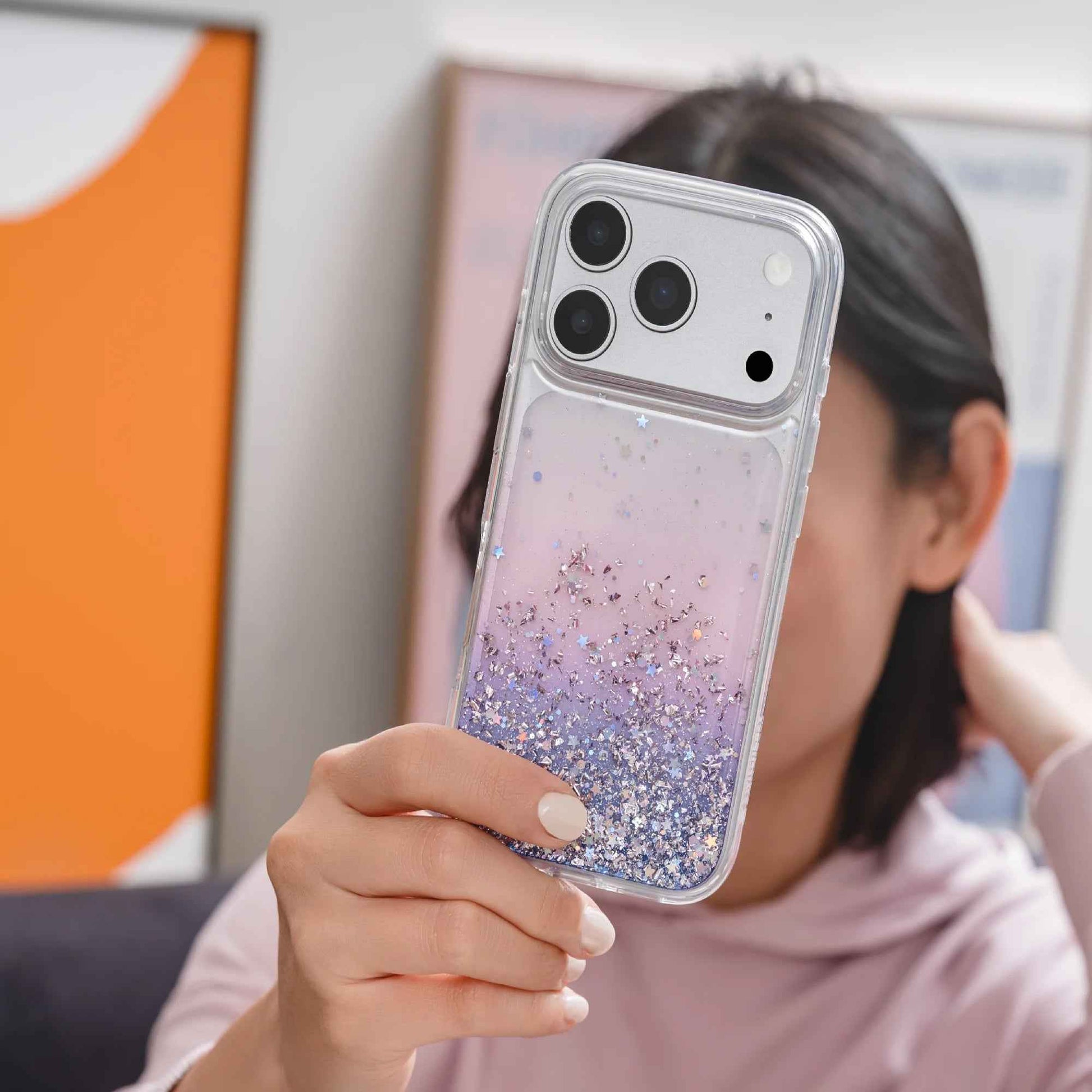 Switcheasy Starfield 3D Glitter Magsafe for iPhone 17 Series - Shockproof Protection Case