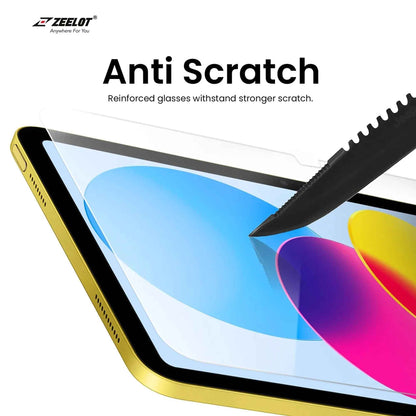 ZEELOT SOLIDsleek 2.5D Privacy , Clear , Anti-Glare Tempered Glass for iPad A16 11th Gen ( 2025 ) / iPad 10.9” 10th Gen ( 2022 ) Screen Protector